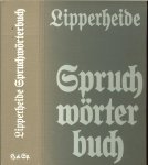 Lipperheide .. Franz Freiherrn von - Spruchwörterbuch