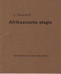 J. Slauerhoff, Tinus van Doorn [Illust.] - Afrikaansche elegie