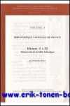 J. Del Barco; - Bibliotheque Nationale de France. Hebreu 1 a 32. Manuscrits de la bible hebraique,