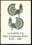 Waning-Mijnlieff, To van - Leven en werk van Dini Langkamp-Prins, 17 februari 1935-1 december 1987