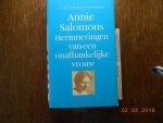Salomons Annie - Herinneringen aan onafhankelyke vrouw / druk 16