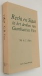 Hart, A.C. 't, - Recht en staat in het denken van Giambattista Vico