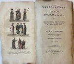 Niemeijer, A.H. - Waarnemingen op reizen in en buiten Duitschland, met herinneringen van merkwaardige levensgevallen en tijdgenooten in de laatste vijftig jaren, uit het Hoogduitsch, deel I en II: Reis naar Engeland in het jaar 1819, Haarlem: Wed. A. Loosjes Pz...