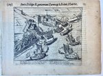 Baudart, Guillaume (1565-1640) (Willem Baudartius)Baudart, Guillaume (1565-1640) (Willem Baudartius) - Copperplate etching/engraving of the siege of Delfs ziel, in the Dutch city of Delfzijl (Groningen), as it happend in 1591