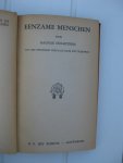 Holmström, Ragnar - Eenzame menschen.