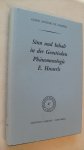 Almeida Guido Antonio de - Sinn und Inhalt in der Genetischen Phanomenologie E.Husserls