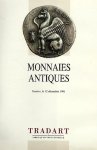 (COINS, ANTIQUE). TRADART - Tradart. Monnaies antiques. Genève, le 12 novembre 1991. Vente publique.