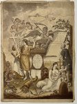 Dirk Sluyter (1790-1852) after Haatje Pieters Oosterhuis (1784-1854) - Antique hand colored print, engraving | Marriage and Birth print, occasional print [Kat/de Boer], published ca. 1800, 1 p.