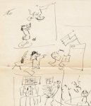 FABRÈS, Oscar - Originele tekening.