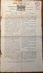 Willem van Oranje, signatory. - Newspaper Dordrecht 1831 | Buitengewone Dordrechtsche courant dinsdag 16 augustus 1831, Dordrecht Blussé & Comp 1831, 1 p.