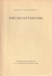 J. van der Hoeven - Pseudo-wetgeving - Rede 1967
