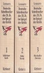 Lennartz, Franz - Deutsche Schriftsteller des 20. Jahrhunderts im Spiegel der Kritik