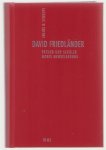 Julius H Schoeps - David Friedlander, Freund und Schuler Moses Mendelssohns