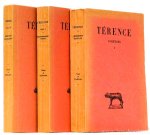 TERENTIUS, TÉRENCE - Comédies. Texte établi et traduit par J. Marouzeau. Complete in 3 volumes.