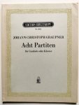 Graupner, Johann Christoph: - Acht Partiten für Cembalo oder Klavier, hrsg. von Lothar Hoffmann-Erbrecht. (Mitteldeutsches Musikarchiv. Reihe 1: Klaviermusik Heft 2) Graupner, Johann Christoph: - Acht Partiten für Cembalo oder Klavier, hrsg. von Lothar Hoffmann-Erbrecht. (Mitteldeutsches Musikarchiv. Reihe 1: Klaviermusik Heft 2)