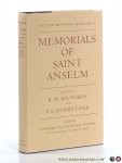 Southern, R.W. / F.S. Schmitt (eds.). - Memorials of St. Anselm.