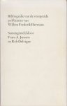 Janssen en Rob Delvigne, Frans A. - Bibliografie van de verspreide publicaties van W.F. Hermans.
