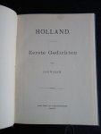 Walch, Jan - Eerste Gedichten, Holland Walch, Jan - Eerste Gedichten, Holland