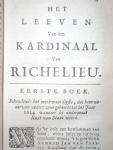 Le Clerc - Het leeven van Armand Jean, kardinaal hartog van Richelieu