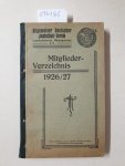 Allgemeiner Dt. Jagdschutz-Verein (Hrsg.): - Allgemeiner Deutscher Jagdschutz-Verein, Landesverein Rheinprovinz, Mitgliederverzeichnis 1926/27 :