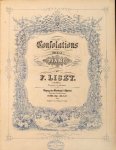 Liszt, Franz: - [R 12] Consolations pour le piano