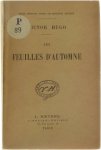Victor Hugo - Feuilles d'automne