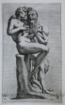 Perrier, François (1594-1649) - [Antique print, etching/ets, Rome] Standing faun /Staande faun ['Segmenta nobilium signorum et statuarum.'], published 1638.