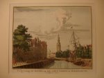 Middelburg. - Gezigt Langs de Haven op den Abdy-Toren te Middelburg. Middelburg. - Gezigt Langs de Haven op den Abdy-Toren te Middelburg.