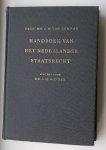 POT, C.W. VAN DER, - Handboek van het Nederlandse staatsrecht.