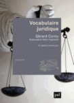 Gérard Cornu - Vocabulaire juridique