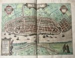 Guicciardini, Lodovico (1521-1589) - [Antique city view, Kampen, 1609] Vrbis Campensis ad iSo Iam Fluuium icon (Kampen), published 1609, 1 p.