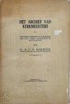 Dr. H. C. H. Moquette - Het archief van de kerkmeesters en gecommitteerden tot de zaken der Ned. herv. gemeente te Rotterdam