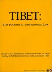 McCorquodale, Robert / OROSZ, Nicholas - Tibet. The Position of International Law. Report of the Conference of International Lawyers on Issues relating to Self-Determination and Independence for Tibet - London 6-10 january 1993