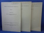 SAMENGESTELD - Studies in Holland Flood Disaster 1953 volume I, II, en III