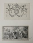 Bernard Picart (1673-1733) - [Antique prints, vignettes, 1732] Page decoration and an allegory, published 1732, 1 p.