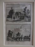 Enkhuizen. - Keeten-Poort te Enkhuizen, 1726/ Wester-of Koe-Poort te Enkhuizen, 1726.