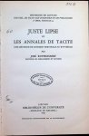 José Ruysschaert - Juste Lipse et les annales de Tacite, une méthode de critique textuelle au XVIe siècle