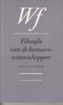 Braam, A. van - Filosofie van de bestuurswetenschappen. [Reeks: Serie wetenschapsfilosofie]