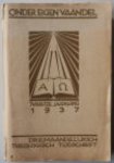 Haitjema TH L en Winkel A B te, Ruler Aa van, Vogel C J de, Have P ten, Schulte F W C L, - Onder eigen vaandel 12e jaargang 1937 Driemaandelijksch Theologisch Tijdschrift compleet jaargang 4 losse nummers in omslag