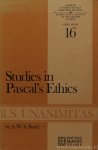 PASCAL, B., BAIRD, A.W.S. - Studies in Pascal's ethics.