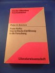 Beicken, Peter U - Franz Kafka Eine kritische Einführung in die Forschung