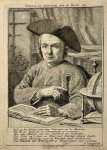 Cornelis van Noorde (1731-1795) - Antique print, etching and engraving | Portrait of chartographer Jacob de Bucquoy, published 1758, 1 p.