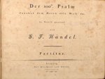 Händel, G.F.: - [HWV 279] Der 100ste Psalm Jauchze dem Herrn alle Welt etc. Partitur