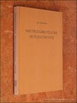 REICKE, BO. - Neutestamentliche Zeitgeschichte. Die biblische Welt 500 v. - 100 n. Chr.