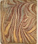 Leeuw, Isaacus de, uit  Utrecht - Marbled decorated paper binding 1765 | Disquisitio de conceptu coelorum apud sacros scriptores Utrecht Broedelet 1765, (4)+24 pp.