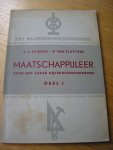 Boer, A.J. de  en Sluyters, B. van - Maatschappijleer voor het lager nijverheidsonderwijs Deel I