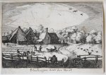 Claes Jansz Visscher (1586/87-1652) - [Antique print, etching] Bleaching fields near the Haarlemmerhout/Bleekvelden, Blekerijen bij de Haarlemmerhout, published 1612.