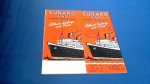 Cunard Line - Atlantic sailing and fares januari 1961