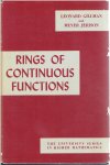GILLMAN, Leonard & Meyer JERISON - Rings of Continuous Functions.