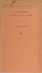 Greshoff - Hoornik, Ed. - J. Greshoff. Dichter en moralist.